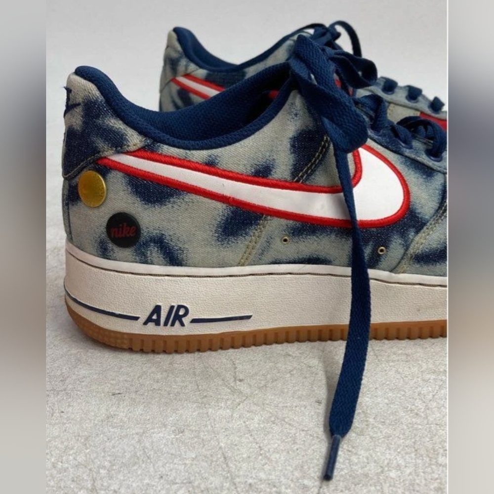 Nike Air Force 1 Low “Acid Wash Denim” Size 10 Used Excellent MSRP $237 - Picture 12 of 15